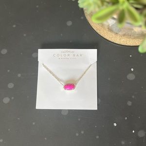 Gold Magenta Elisa Necklace